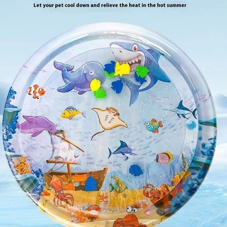 犬猫用 クールウォーターマット 夏用 冷却ベッド ペット用スクエアマット