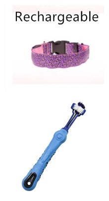 ペット用 LED点灯 首輪 猫犬兼用 安全ナイトカラー