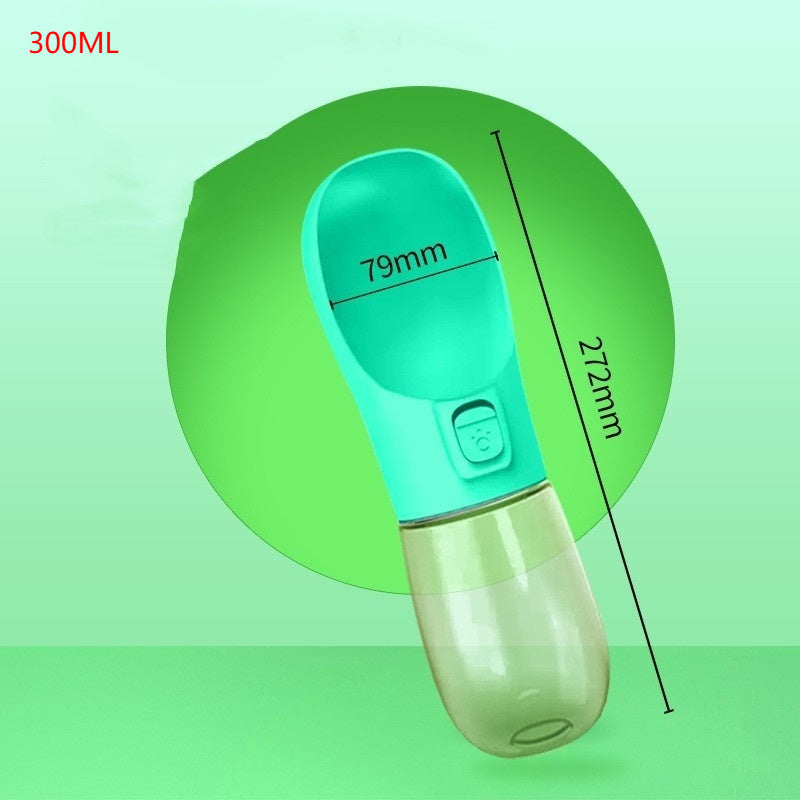 ペット用 携帯式 給水ボトル フードボウル付き 犬猫兼用 アウトドア旅行用