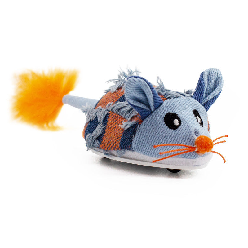 電動キャットトイ（充電式マウス・羽付き）