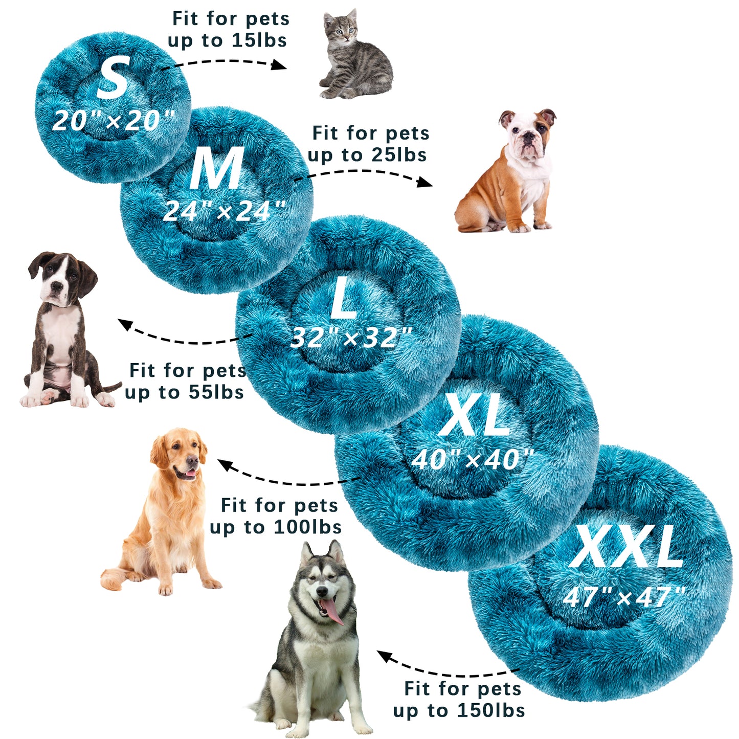 ペット用 ふわふわ安眠ベッド｜犬・猫対応